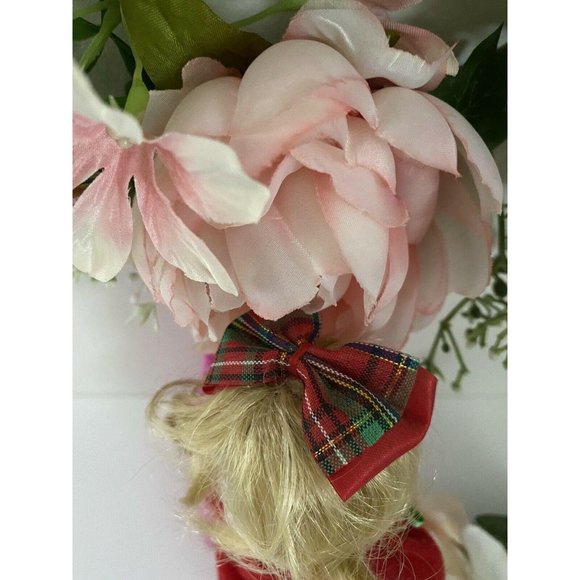 Vintage Porcelain‎ 8″ Doll with Long Red Dress Lace - Picture 6 of 12